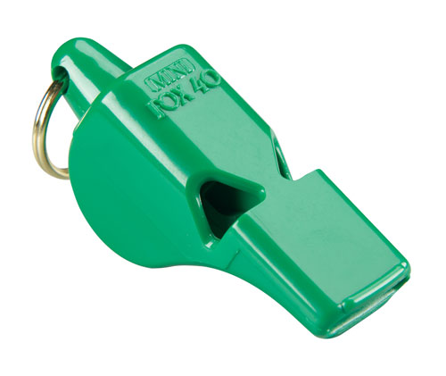 Fox 40 Mini Loud Lifeguard Whistle 9800 Green-Lifeguard Equipment